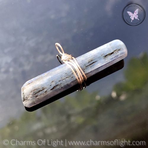 Blue Kyanite Stick Pendant